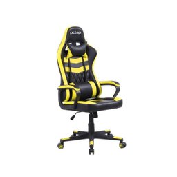 Cadeira Gamer Elite Reclinável com 2 Almofadas Pc Top Se1010 Amarela - 2