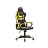 Cadeira Gamer Elite Reclinável com 2 Almofadas Pc Top Se1010 Amarela - 2