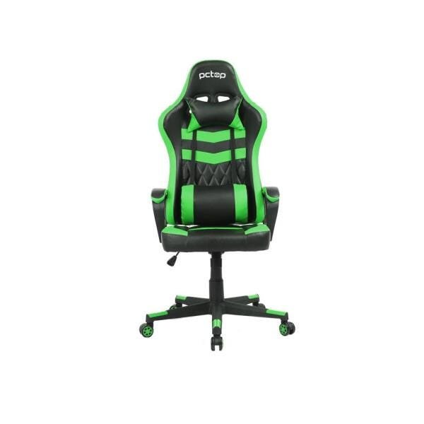 Cadeira Gamer Elite Reclinável com 2 Almofadas Pc Top Se1010 Verde - 1