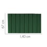 Painel para Cama Box Casal 1,40 Cm Carla - Luxo House Verde - 2