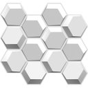 Ver imagem 3 de 17 Placas Revestimento 3D PREMIUM para Parede (3m²) Premierdecor - HEXAGON