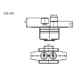 Chave Botão Liga Desliga Trifasica Cs 101 Tss 20a S/caixa - 4