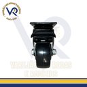 Ver imagem 3 de Kit 4 Rodinha Giratória Pu Refoçada 3 Polegadas Black com e sem Trava com Rolamento Anti Risco 400kg