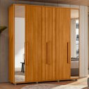 Ver imagem 2 de Guarda Roupa Casal 230cm com Espelho Barok Cinamomo Z10 - Mpozenato