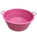 Ver imagem 4 de Bacia Plástica 80 Litros Multiuso e Balde de 30 Litros Rosa