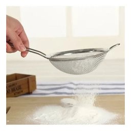 Conjunto 3 Peneiras para Cozinha Aço Inox Luxo Tamanhos P M G - 7