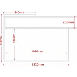 Aparador Milão Preto Fosco com Amêndoa - Lukaliam Móveis - 4