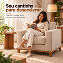 Ver imagem 3 de Poltrona Decorativa Prada 1 Lugar em Linho Bege