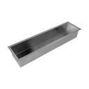 Ver imagem 1 de Calha Seca Embutir Sobrepor Porta Temperos Para Cuba de Cozinha Aço Inox 304