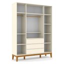Ver imagem 2 de Guarda Roupa Infantil Nature Clean 4 Portas Off White Eco Wood – Matic