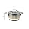 Caçarola Aço Inox Panela C/ Tampa 3,5l 11x22cm Korkmaz - 4