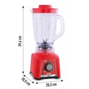 Ver imagem 4 de Liquidificador Arno Power Mix Limpa Fácil Lq34 700w Verm 127v Vermelho 110v