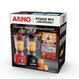 Liquidificador Arno Power Mix Limpa Fácil Lq34 700w Verm 127v Vermelho 110v - 2