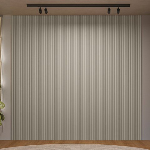 Painel Ripado Modular 2.6 Linea Brasil Marrom/Gris Fosco
