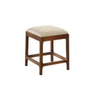 Ver imagem 1 de Banqueta Paris Baixa - Acabamento Champagne - Tecido Veludo Paris Marfim