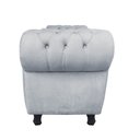 Ver imagem 4 de Divã Recamier Com Baú Grécia 1,55 Cm Suede Cinza