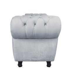 Divã Recamier Com Baú Grécia 1,55 Cm Suede Cinza - 4