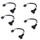 Ver imagem 1 de Kit C/ 5 Adaptador Conversor Usb 3.0 Fêmea P/ Usb 2.0 Macho P/ Placa Mãe Gabinete