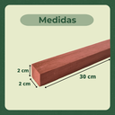 Ver imagem 4 de 50 Ripas Sarrafos Eucalipto 2x2x30cm Aplainado Artesanato
