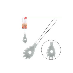 Pegador De Massas De Silicone Cinza Com Cabo De Acrílico