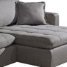 Sofá Retrátil Lobato Saturno Cinza 330cm Fabrispuma - 4