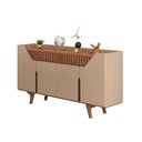 Ver imagem 1 de Aparador Buffet Tâmisa Moderno 4 Portas MDF MDP 160cm Fendi Bechara Móveis