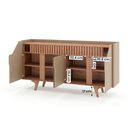 Ver imagem 4 de Aparador Buffet Tâmisa Moderno 4 Portas MDF MDP 160cm Fendi Bechara Móveis
