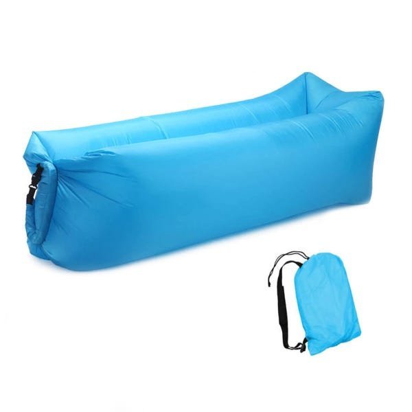 Saco de Dormir Puff Sofá Inflavel Colchonete Portátil Preguiçoso Camping Praia Trilha Ar - 7