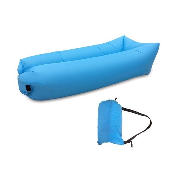 Saco de Dormir Puff Sofá Inflavel Colchonete Portátil Preguiçoso Camping Praia Trilha Ar - 3