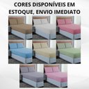 Ver imagem 5 de Kit Roupa Cama Queen 100% Algodão 3 Peças Percal 300 Fios Hotel Pousada:palha