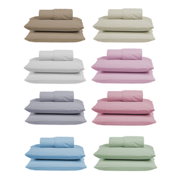 Kit Roupa Cama Queen 100% Algodão 3 Peças Percal 300 Fios Hotel Pousada:palha - 1