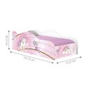 Ver imagem 2 de Cama Infantil Mini Cama Unicórnio Rosa com Colchão MDF Rosa Casah