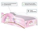 Ver imagem 4 de Cama Infantil Mini Cama Unicórnio Rosa com Colchão MDF Rosa Casah