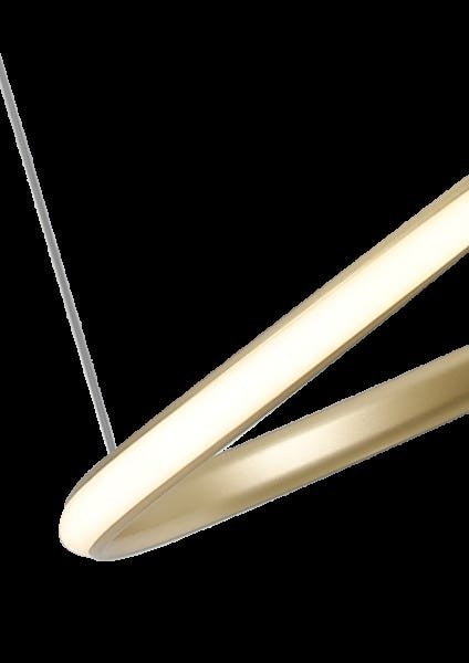 Lustre Pendente LED Bie 45W 3000K Nordecor Dourado - 4