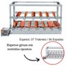Churrasqueira Elétrica Giratória Inox 13 Espetos Modelo Especial 3A/1M Mot Esquerdo - 3