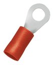 Ver imagem 2 de Kit 100un Terminal Olhal Anel 10mm Vermelho M5 Pré Isolado