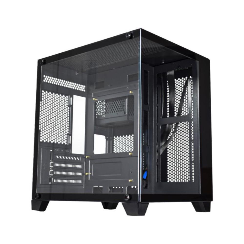 Gabinete Gamer K-mex Spaceaqua Ii Cgqn24 V2 - Lateral em Vidro Temperado - M-atx - Usb 3.2 - Preto