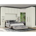 Ver imagem 2 de Quarto Modulado Casal Seletto 6 Peças Closet Areia com Espelho - Móveis Henn