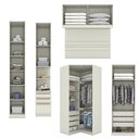 Ver imagem 4 de Quarto Modulado Casal Seletto 6 Peças Closet Areia com Espelho - Móveis Henn