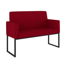 Ver imagem 2 de Kit Sofá 2 Lugares + 2 Poltronas para Recepção Sala Balaqui Cor:vermelho