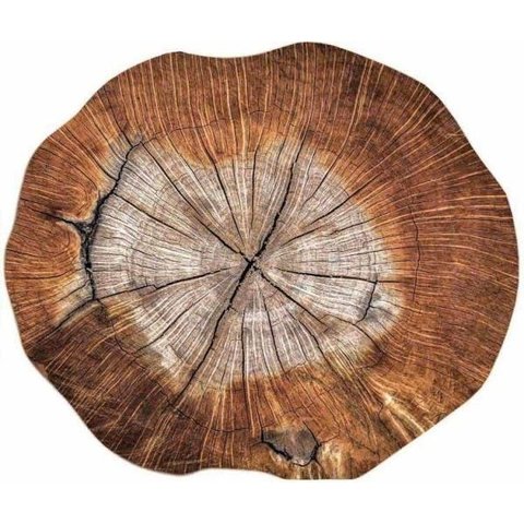 Kit de Jogo Americano Tronco de Arvore 35cm X 45cm 6unidades