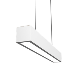 Lustre Pendente Linear Moderno Branco 70cm - 8