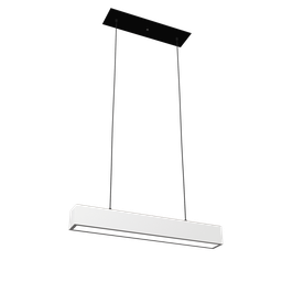 Lustre Pendente Linear Moderno Branco 70cm - 6