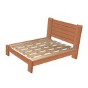 Ver imagem 4 de Cama Queen Size Casal Malbec Madeira Maciça Angelim Pedra/tauari Mel