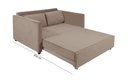 Ver imagem 4 de Sofá Cama Hope D33 Suede Chocolate 377 2 Lugares Império Estofados