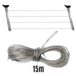 Varal Movel De Roupas Para Apartamento Casa Muro Parede - 1