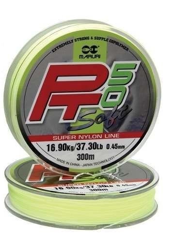 Linha Monofilamento SOFT PT50 - 300m - 0,18mm 2,9KG - 1