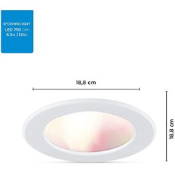 Painel downlight smart Inteligente Wifi Rgb 15cm 110v Wiz - 4