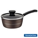 Ver imagem 4 de Panelas Antiaderente Tramontina Pequena Avulsa 16cm 1,3 Litros Sicília Avelã: Cinza