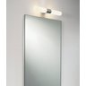 Aplique Mirror Duplo Em Metal Cromado, Vidro Opalina Branco - 2